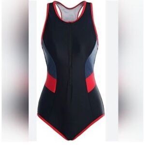 NWT Womens Relibeauty One Piece Racerback Tummy Control  Swimsuit - Sz 6